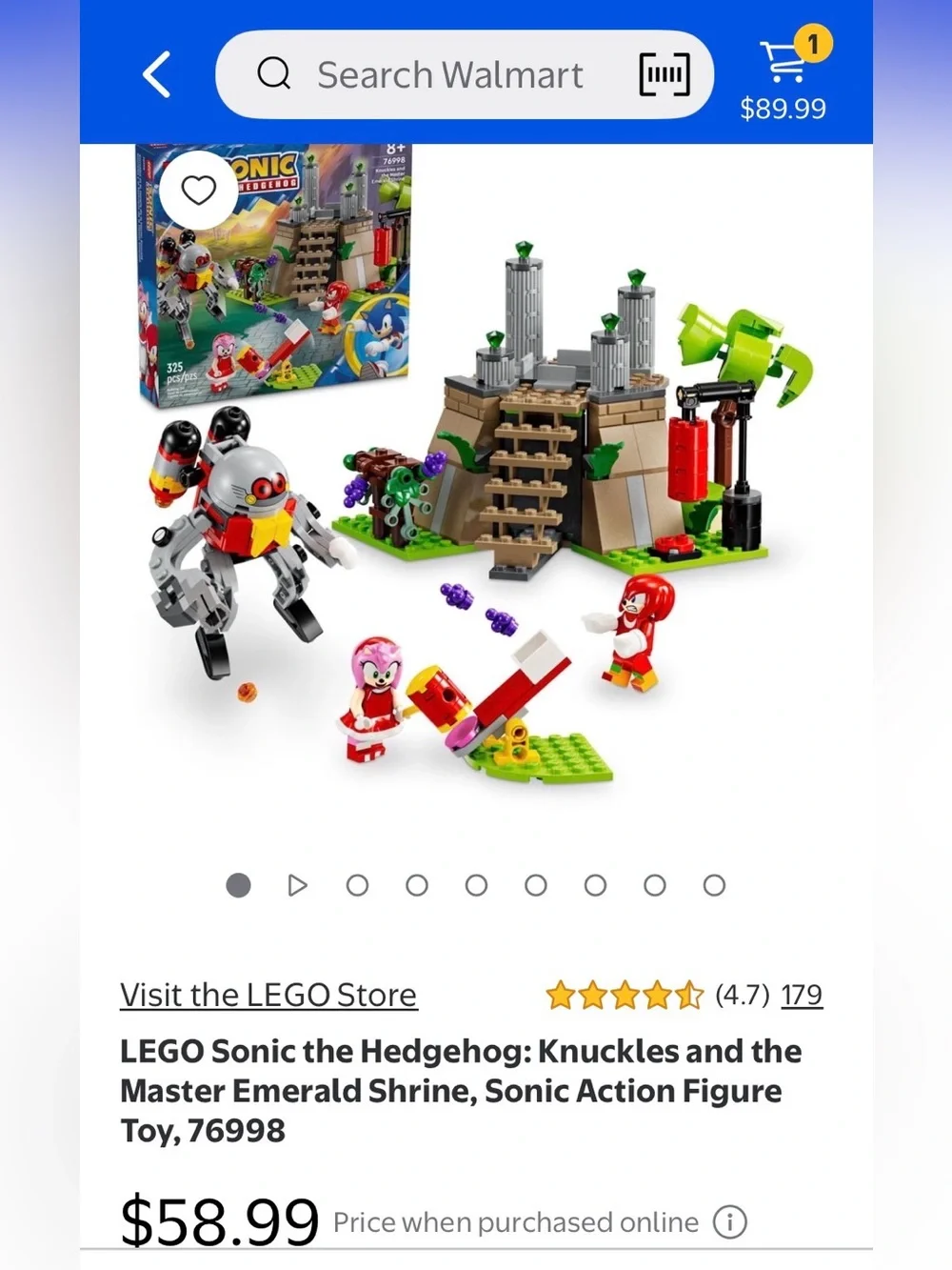 LEGO Sonic the Hedgehog Knuckles and the Master Emerald Shrine (76998)